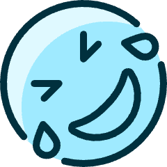 Smiley Lol Sideways Icon from Ultimate Duotone Set