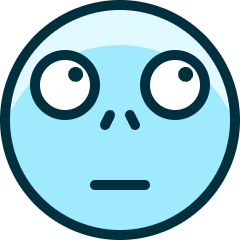 Smiley Oops Icon from Ultimate Duotone Set