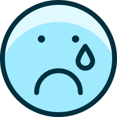 Smiley Sad Crying Icon from Ultimate Duotone Set