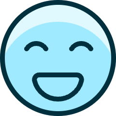 Smiley Thrilled Icon from Ultimate Duotone Set