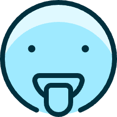 Smiley Tongue 3 Icon from Ultimate Duotone Set