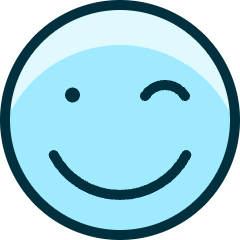 Smiley Wink Icon from Ultimate Duotone Set