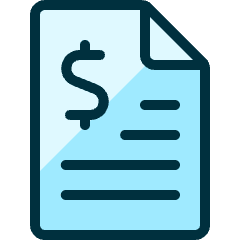 Accounting Document Icon from Ultimate Duotone Set