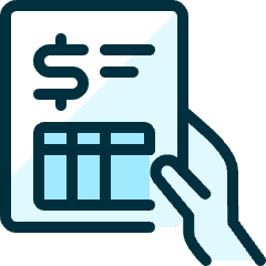 Accounting Invoice Hand Icon from Ultimate Duotone Set