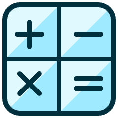 Calculator App Icon from Ultimate Duotone Set