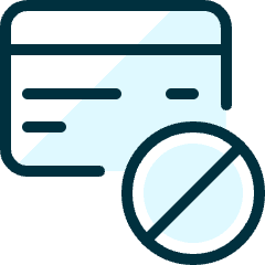 Credit Card Disable Icon from Ultimate Duotone Set