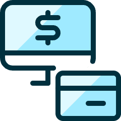 Credit Card Monitor Payment Icon from Ultimate Duotone Set