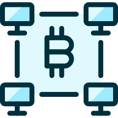 Crypto Currency Bitcoin Monitor Mining Icon from Ultimate Duotone Set
