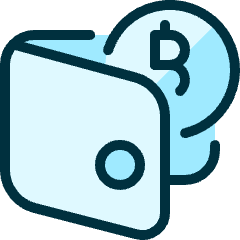 Crypto Currency Bitcoin Wallet Open Icon from Ultimate Duotone Set