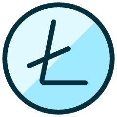 Crypto Currency Litecoin Icon from Ultimate Duotone Set