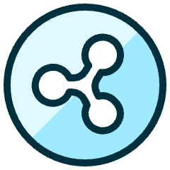 Crypto Currency Ripple Icon from Ultimate Duotone Set