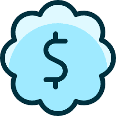 Currency Dollar Bubble Icon from Ultimate Duotone Set