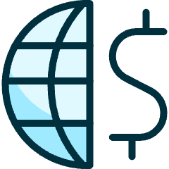 Currency Dollar International Icon from Ultimate Duotone Set