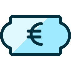 Currency Euro Bill Icon from Ultimate Duotone Set