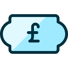 Currency Pound Bill Icon from Ultimate Duotone Set