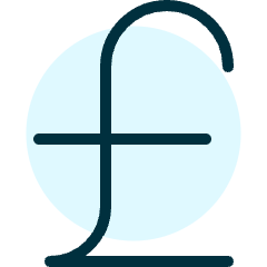 Currency Pound Icon from Ultimate Duotone Set
