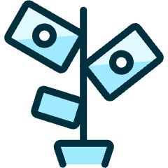 Saving Money Seedling Icon from Ultimate Duotone Set