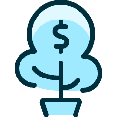 Saving Money Tree Icon from Ultimate Duotone Set