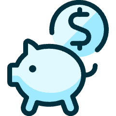 Saving Piggy Dollars Icon from Ultimate Duotone Set