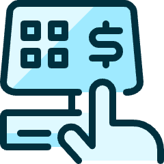 Self Payment Touch Icon from Ultimate Duotone Set