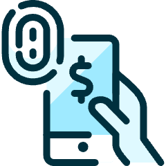 Smartphone Payment Touch Icon from Ultimate Duotone Set
