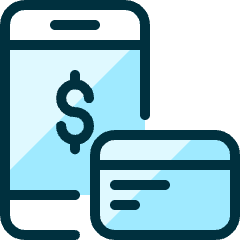 Wireless Payment Credit Card Dollar Icon from Ultimate Duotone Set