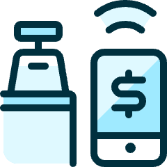 Wireless Payment Smartphone Icon from Ultimate Duotone Set