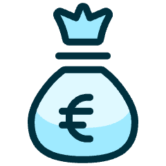 Money Bag Euro Icon from Ultimate Duotone Set