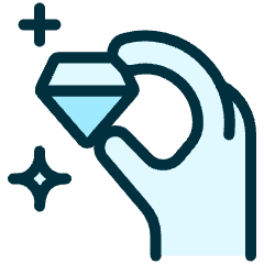 Diamond Hold Icon from Ultimate Duotone Set