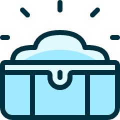 Treasure Chest Open Icon from Ultimate Duotone Set