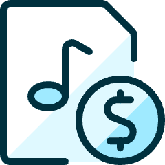 Audio File Cash Icon from Ultimate Duotone Set