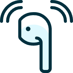 Earpod Listen Icon from Ultimate Duotone Set