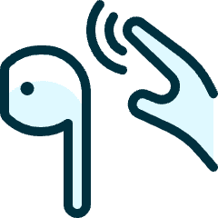 Earpods Double Tap Icon from Ultimate Duotone Set