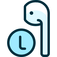 Earpods Left Icon from Ultimate Duotone Set