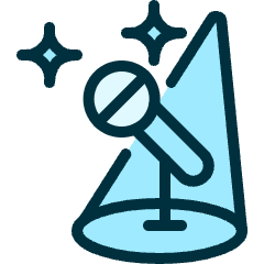 Microphone Stage Icon from Ultimate Duotone Set