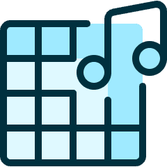 Modern Music Mix Icon from Ultimate Duotone Set