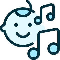 Music Genre Baby Icon from Ultimate Duotone Set