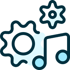 Music Genre Settings Icon from Ultimate Duotone Set