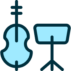 Instrument Contrabass Sheet Icon from Ultimate Duotone Set