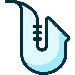 Instrument Saxophone Icon from Ultimate Duotone Set