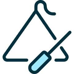 Instrument Triangle Icon from Ultimate Duotone Set