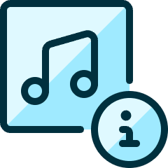 Playlist Information Icon from Ultimate Duotone Set