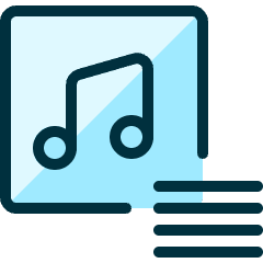 Playlist Menu Icon from Ultimate Duotone Set