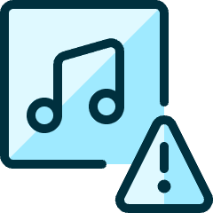 Playlist Warning Icon from Ultimate Duotone Set