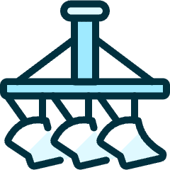 Agriculture Machine Plow 1 Icon from Ultimate Duotone Set