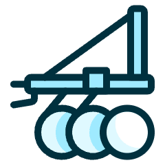 Agriculture Machine Plowing Icon from Ultimate Duotone Set