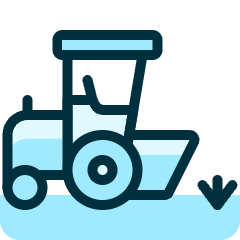 Agriculture Machine Tractor 1 Icon from Ultimate Duotone Set