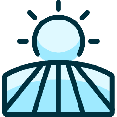 Farming Field Sun Icon from Ultimate Duotone Set