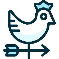 Farming Wind Cock Icon from Ultimate Duotone Set