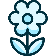 Flower 2 Icon from Ultimate Duotone Set